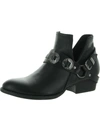 Gc Shoes Elisa Womens Faux Leather Slip On Ankle Boots In Black