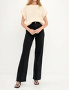 English Factory Chunky Cap Sleeve Sweater In White