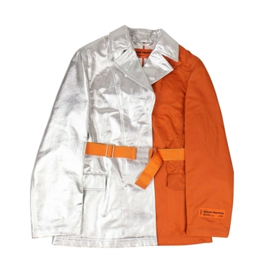 Heron Preston Silver And Orange Blazer