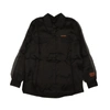 HERON PRESTON BLACK DOUBLE LAYER BUTTON DOWN BLOUSE