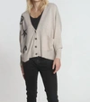 Label+thread Thelma Bf Cardigan In Oatmeal In White