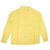 John Elliott Long Sleeve Yellow Pattern Button Down Shirt In Yellow