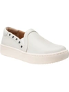 SUN + STONE EMELYY WOMENS FAUX LEATHER LIFESTYLE SLIP-ON SNEAKERS