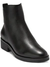 COLE HAAN RIVER WOMENS LEATHER EMBOSSED CHELSEA BOOTS