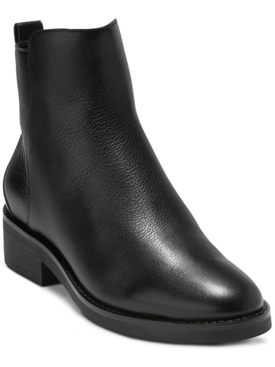 Cole Haan River Womens Leather Embossed Chelsea Boots In Black Leather