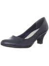 Easy Street Fabulous Womens Faux Leather Round Toe Pumps In Blue