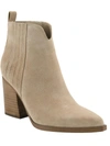 Marc Fisher Maree Womens Suede Stretch Ankle Boots In Multi
