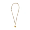 Ambush Silver S Heart Padlock Chain Necklace In Silver