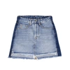 MARCELO BURLON COUNTY OF MILAN VINTAGE WASH DENIM MINI SKIRT - BLUE