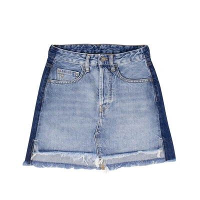 Marcelo Burlon County Of Milan Denim Skirts In Blue