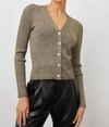 Rails Beau Cardigan In Gold Lurex In Gold