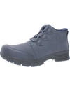 Easy Dry By Easy Street Womens Waterproof Faux Fur Booties In Blue