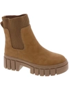 Dolce Vita Romy Womens Lug Sole Faux Leather Ankle Boots In Brown