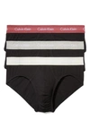 Calvin Klein 3-pack Stretch Cotton Briefs In Black Multi