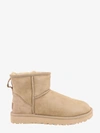 Ugg Mini Ii Logo-patch Suede Boots In Beige