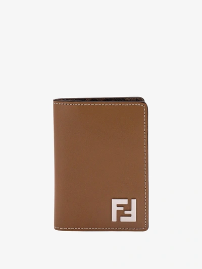 Fendi Card Holder In Beige