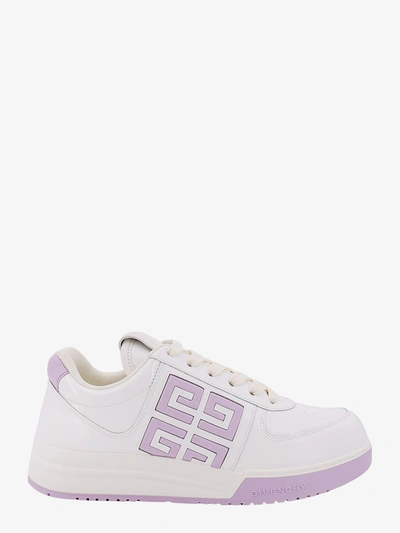 Givenchy Patent Leather Sneakers With Lateral 4g Logo In White