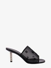 Givenchy G-cube 70 Leather And Mesh Mules In Black