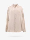 Balenciaga Long Sleeve Minimal Shirt In Beige