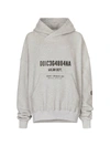 DOLCE & GABBANA JERSEY SWEATSHIRT WITH LOGO PRINT HOOD