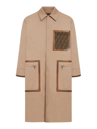 Fendi Trench In Brown