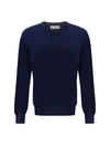 Brunello Cucinelli Men Ultrafine Virgin Wool Sweater In Blue