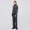 Jonathan Simkhai Billie Top In Grey Pinstripe