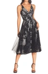 DRESS THE POPULATION COURTNEY SEQUIN LACE COCKTAIL DRESS