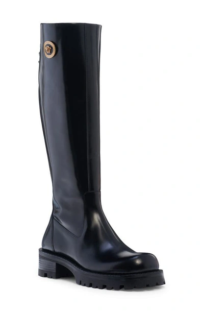 VERSACE VERSACE MEDUSA TALL BOOT