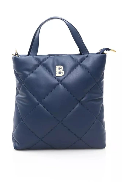 Baldinini Trend Elegant Leather Shoulder Bag With En Women's Accents In Blue