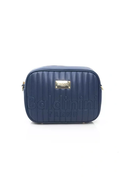 Baldinini Trend Elegant Shoulder Bag With En Women's Accents In Blue