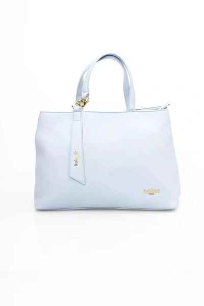 Baldinini Trend Light Blue Polyethylene Handbag
