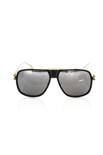 Frankie Morello Black Metallic Fibre Sunglasses