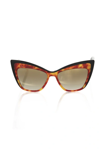 Frankie Morello Elegant Tortoiseshell Cat Eye Women's Sunglasses In Brown