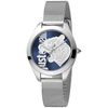 Just Cavalli Gray Stainless Steel Bracelet Watch In Silver