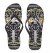 Philipp Plein Multicolor Graphic Print Women's Flip Flops In Multicolor