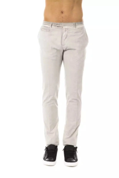 Uominitaliani Grey Cotton Jeans &amp; Trouser