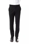 Uominitaliani Gray Wool Jeans &amp; Pant In Gray