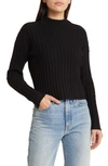 MADEWELL MOCK NECK CROP SWEATER