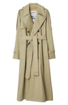 Burberry Highgrove Castleford Lapel Trench Coat In Hunter