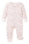Petite Plume Dorset Floral Pima Cotton Footie In Dorset Floral