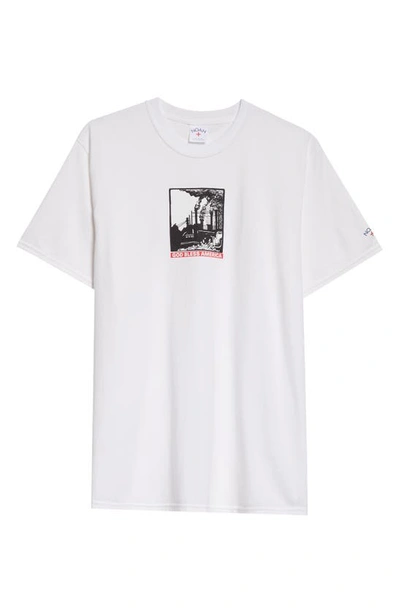 Noah God Bless Cotton Graphic T-shirt In White