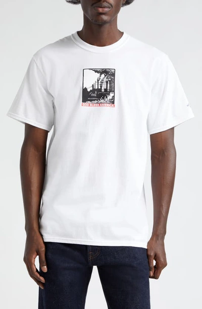 Noah God Bless Cotton Graphic T-shirt In White