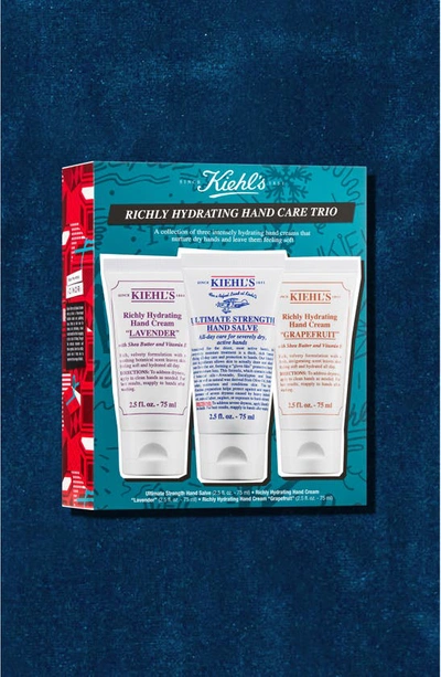 Kiehl's Since 1851 Richly Hydrating Hand Care Trio (limited Edition) In Default Title