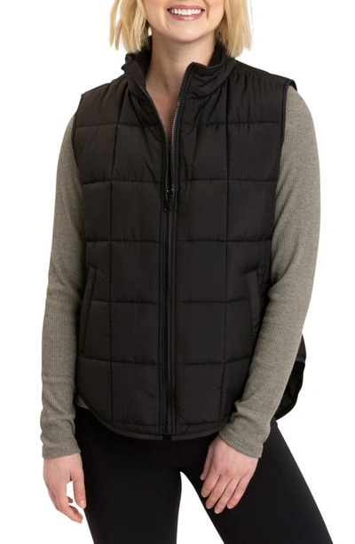 Threads 4 Thought Aubri Packable Puffer Vest In Black