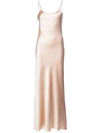Voz Liquid Slip Dress In Neutrals