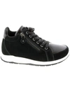 DREW STROBE WOMENS LEATHER LIFESTYLE HIGH-TOP SNEAKERS