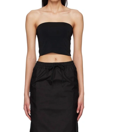 Éterne Amina Strapless Jersey Top In Black
