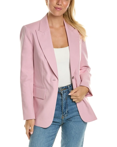 Rebecca Taylor Suiting Blazer In Pink