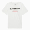 BURBERRY BURBERRY | WHITE CREW-NECK T-SHIRT WITH LOGO